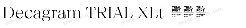 Decagram TRIAL XLt字体转换
